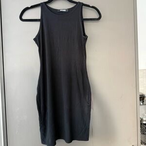 Missguided High Neck Round Neck Black Dress LBD
